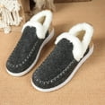 thumbnail image 3 of Xucatan Xucatan Men's and Women's Bootie Slippers Faux Fur Ladies Bedroom House Shoes with Memory Foam and Indoor Outdoor Rubber Sole Gift Gift, 3 of 9