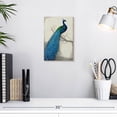 thumbnail image 3 of Elephant Stock Peacock Blue I Wall Art - Vertical Canvas Wall Art - Lobby Wall Decor - Animal Canvas - Blue And Green Decor By Tim O'toole - 8" x 12", 3 of 8