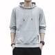 thumbnail image 2 of Men Casual Plain Pullover Hoodies Hooded Sweatshirts Long Sleeve Jumper Tops, 2 of 8
