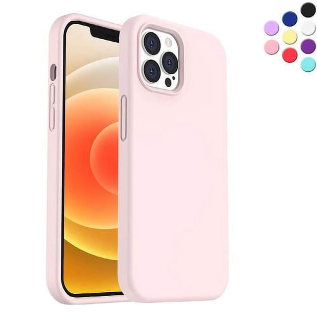 Entronix Funda de Silicona para iPhone 11 Pro Max, Suave Al Tacto, Antiarañazos y a Prueba de Golpes, Color Rosa