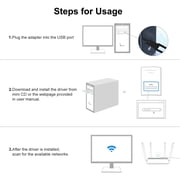 USB WiFi Adapter, EEEkit 1800Mbps WiFi6E Dongle PC Wireless Network Adapter Fits for Windows 10/11