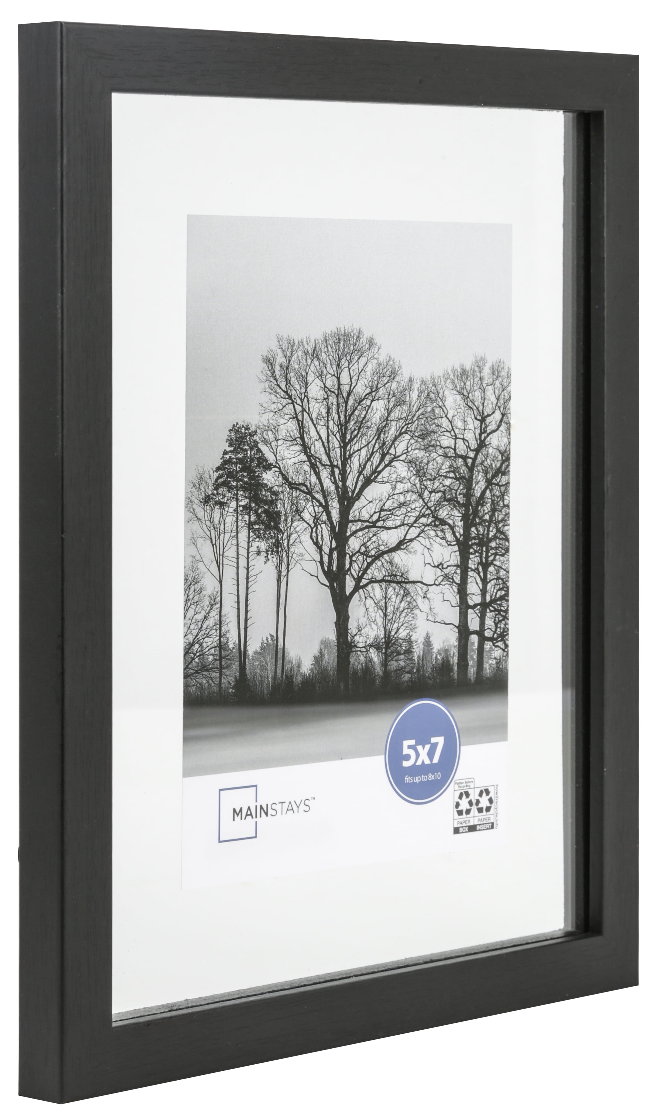 Mainstays – 5x7 Picture Frame – Black Float Frame Linear Program Tabletop Photo Frame