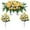 Yellow, variant on 1PC Cemetery Flowers For Cemetery Rose Realistic Silk Cemetery Flowers Bouquet With Saddle In Decorative Lasting Cemetery