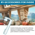 thumbnail image 4 of TonGass (4-Pack, White) RV Curtains Holder for Camper, Windows Side Curtain Hold, Plastic Camper Windows Curtains Track Clips, RV Accessories for Inside Window, 4 of 6