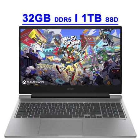 HP Omen 16 Premium Gaming Laptop 16.1" FHD IPS 144Hz Intel 16-core i7-14650HX 32GB DDR5 1TB SSD GeForce RTX 4060 RGB Backlit Thunderbolt FHD Privacy Camera Fast Charging Win11