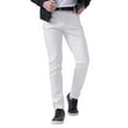 thumbnail image 1 of SHIXIAOO Mens Slim Fitting Leather Pants Leggings Color Elastic Trend Motorcycle Leather Pants, 1 of 4