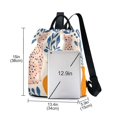 thumbnail image 3 of FORMRS Women's Travel Backpack Purse Anti-Theft Hidden Pockets Casual Shoulder Bag, Leopards Leaves, 3 of 7