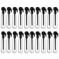 thumbnail image 1 of 100 frascos cuentagotas para perfume, frascos rellenables vacíos, envases de vidrio para perfume (gotero negro de 1 ml), 1 of 8