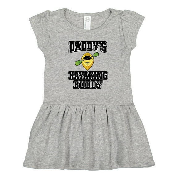 Inktastic Kayak Gifts Daddy Kayaking Buddy Girls Toddler Dress