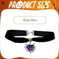 thumbnail image 2 of DESIGNICE Goth Accessories,Thorn Heart Gothic Jewelry,Alloy Velvet Black Necklaces for Women,For Women Halloween Daily Use,Purple, 2 of 7