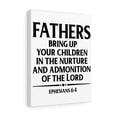 thumbnail image 4 of Scripture Walls  Fathers Bring Up Ephesians 6:4 Bible Verse Canvas Christian Wall Art Ready to Hang Unframed, 4 of 12