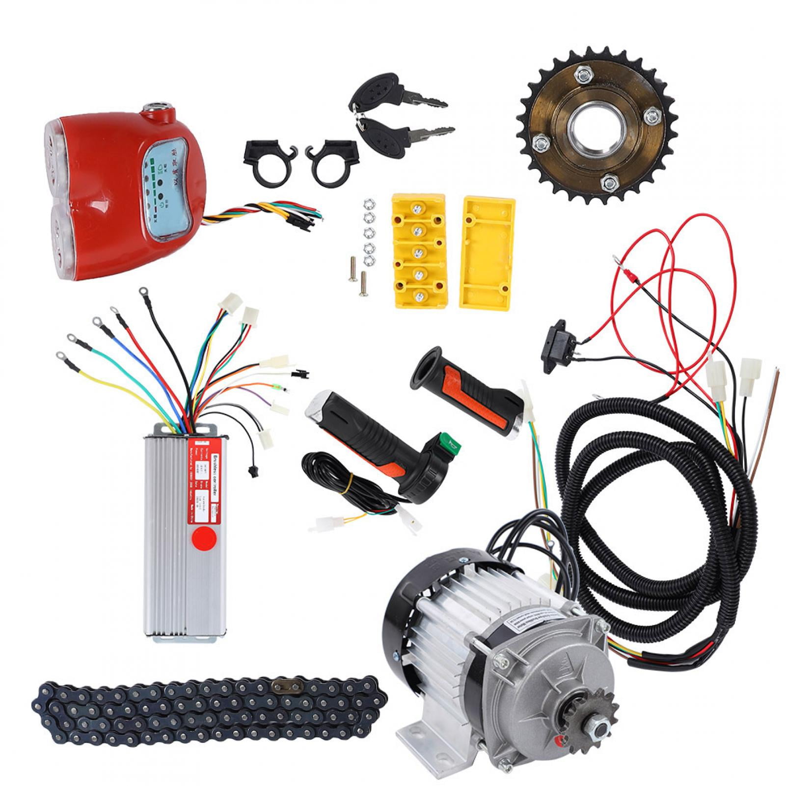 Haofy Motor Kit Motor Conversion Kit Good Heat Dissipation High Quality Aluminum Alloy Electric Bike Motor Kit For Rickshaw Electric Bike Tricycle Scooter Walmart