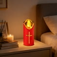 thumbnail image 4 of LED Grave Lights for Outdoors, Cross LED Candles, Grave Candles, Flickering Effect Like Real Candle, Reusable Cemetery Candle, Memorial Candle, Battery Operated Grave Lamp for Grave Animal Memories, 4 of 7