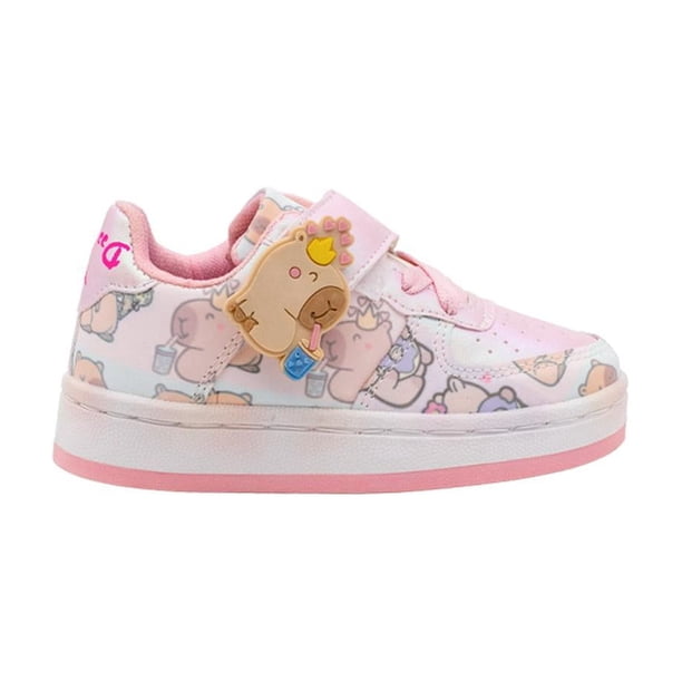 Tenis Niña Val Street Comodos Casuales rosa 17.5