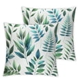 thumbnail image 2 of JRXY Floral Pillow Covers, Watercolor Floral Botanical Beige Art Backdrop Berries Blue Double Sided Decorative Pillows Cases Throw Pillows Covers,2 pcs White, 2 of 6