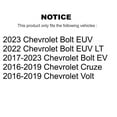 thumbnail image 2 of CMX Front Ceramic Disc Brake Pads CMX-D1844 for Car Chevrolet Cruze Bolt EV EUV Volt, 2 of 9