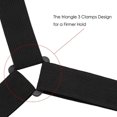 thumbnail image 5 of Wosthever Soporte de esquina para sábana ajustable, correas elásticas, Clips de sujeción, 2 uds. Decoración del hogar Hebilla Negra Elástica Negra, 5 of 5