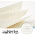 thumbnail image 2 of fuzhong-3 Pack Small Notebook, A6 Spiral Notebooks College Ruled 4.3" x 5.7", 100GSM 7mm College Ruled, 80 Sheets/160 Pages, Small Ruled Notebooks for School, Office, Sketch, 2 of 4