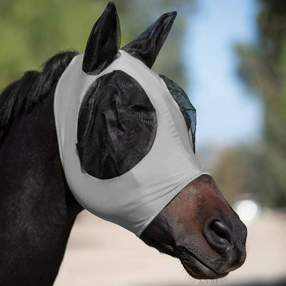 Horse Fly Mesh Guard with Ears Comfort Elasticity Soft Sun