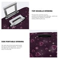 thumbnail image 5 of Bixox Washable Snowflakes and Hearts Printed Luggage Cover, Fashion Suitcase Protector Fits for Small luggage, 5 of 8