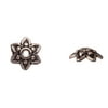 Flower With Beads Antique Silver-Plated Bead Cap Fits 9-11mm Beads 9x9mm pack of 20pcs (3-Pack Value Bundle), SAVE $2