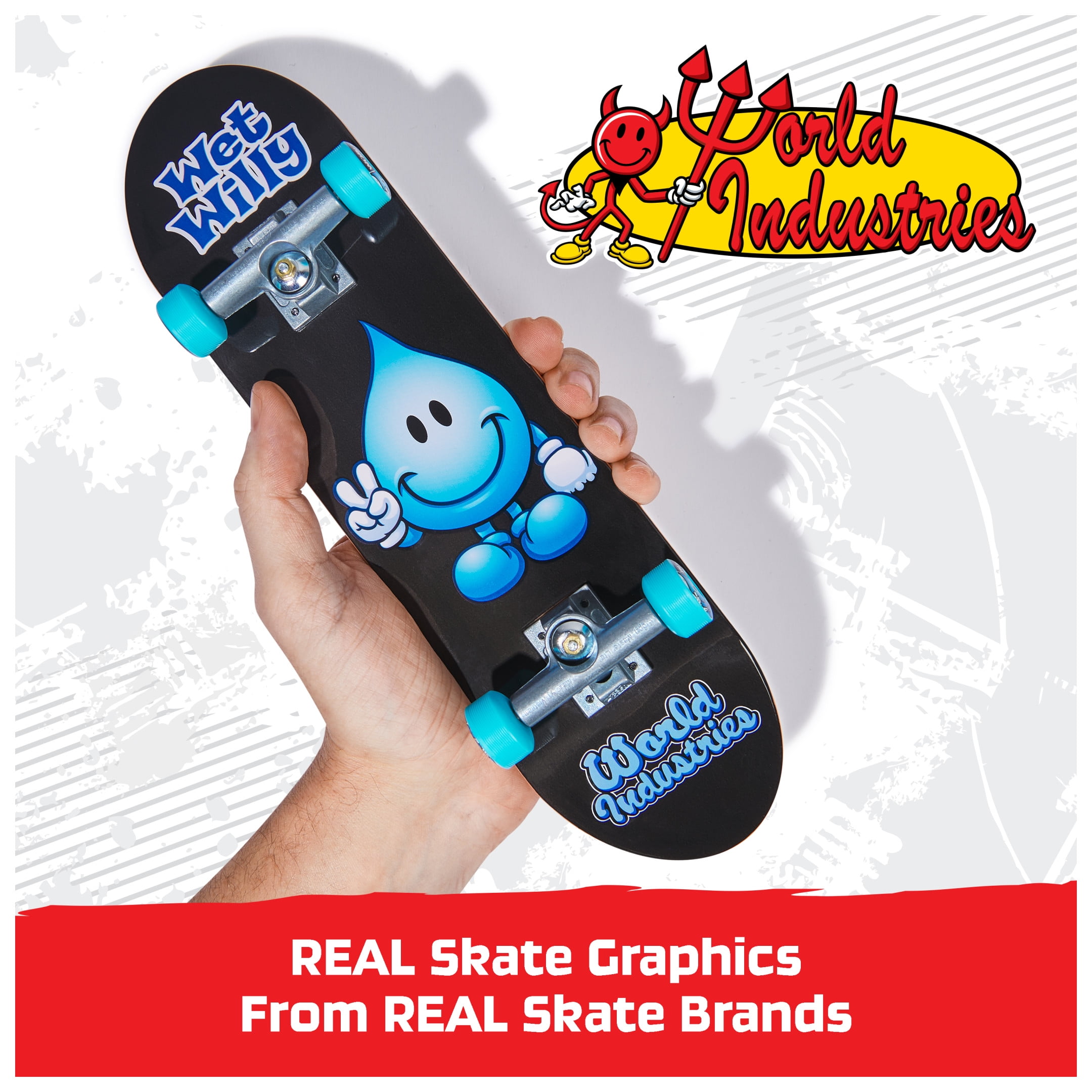 Tech Deck, World Industries Handboard Mini Skateboards, Kids Toys for Ages 6 and up