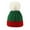 Green, variant on Girls Boys Warm Knit Thick Hat NEW Christmas Girls Boys Kids Winter Beanie Gradient Knit Hat Warm Knit Thick Ski Cap With Fluff Ball For 1-6Years Old Red