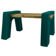 RTS Home Accents Custom Length Lightweight Indoor or Outdoor Backless Bench Ends, Kentucky Green Color (Wood & Screws Sold Separately)
