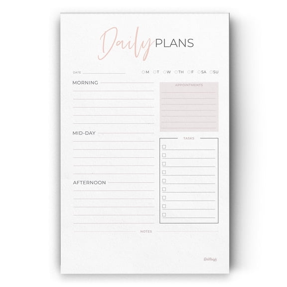 Dashleigh Blush Daily Notepad, 5.5 x 8.5