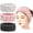 Pink Milky-White Dark Grey, variant on 3 Pack Soft Spa Headbands for Women, Terry Cloth Makeup Hair Bands for Face Washing, Skincare, Mask, Shower and Sports