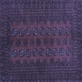 thumbnail image 1 of Ahgly Company Machine Washable Indoor Square Persian Blue Traditional Area Rugs, 8' Square, 1 of 4