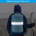 thumbnail image 5 of Uxcell 55-65L Waterproof Backpack Rain Cover with Reflective Strap L Light Blue, 5 of 6