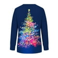 thumbnail image 5 of Ailaofu Christmas Sweatshirt Women Funny Ugly Christmas Pullover Shirt Xmas Holiday Santa Prints Long Sleeve Tops, 5 of 5