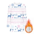 thumbnail image 5 of Women’s Fuzzy Fleece Christmas Sweatshirt Oversized Crewneck Xmas Tree Print Pullover Winter Warm Loungewear Top Soft Comfy Casual Holiday Sweatshirt with Pockets,Pink,XXL, 5 of 5