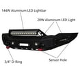 thumbnail image 6 of Vijay Compatible with 2006-2007-2008 Dodge Ram 1500 Steel Front Bumper with LED Lights and D-Rings, 6 of 8