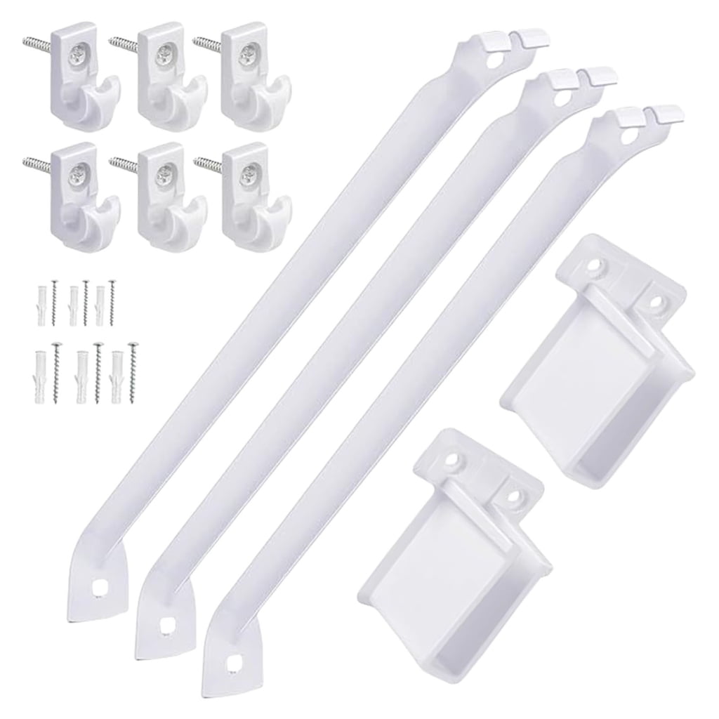 Sturdy Plastic 12Inch Wire Shelf Brackets for Home and Garage Daily Use