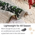 thumbnail image 2 of Green Essen Christmas Quilt Set Twin Size Reversible Snowman Elk Deer Bedspreads Christmas Tree Coverlet Lightweight Rustic Quilt with 2 Pillowcases for Home Decor, 2 of 6
