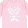 thumbnail image 4 of Inktastic Handpicked for Earth by My Grandpa in Heaven Angel Wings Boys or Girls Long Sleeve Baby Bodysuit, 4 of 5