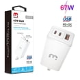 thumbnail image 2 of Cargador AC MYBAT 67W GaN Universal USB-C para Macbook Laptops Ipad iPhone Android Tablets, 2 of 8