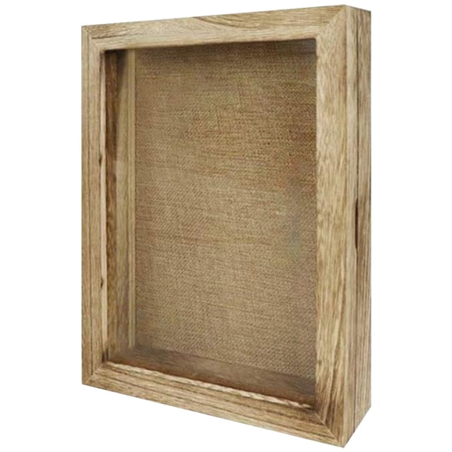 COMPUKAS 1Set Beige Wood Specimen Display Box with Transparent Display Function for Model Handicrafts Home Use