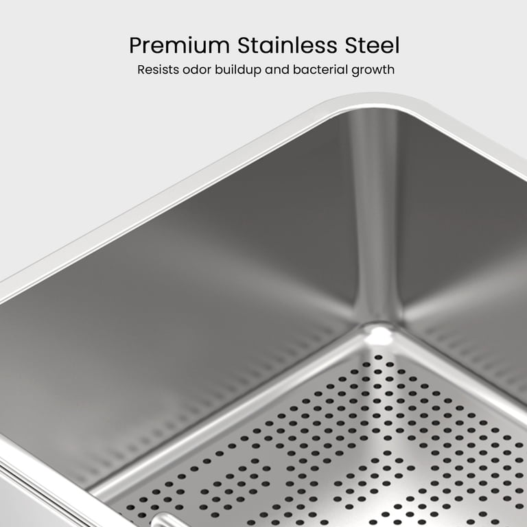 Ptlom Stainless Steel Sifting Litter Box, 23.6" for Pellets photo 5