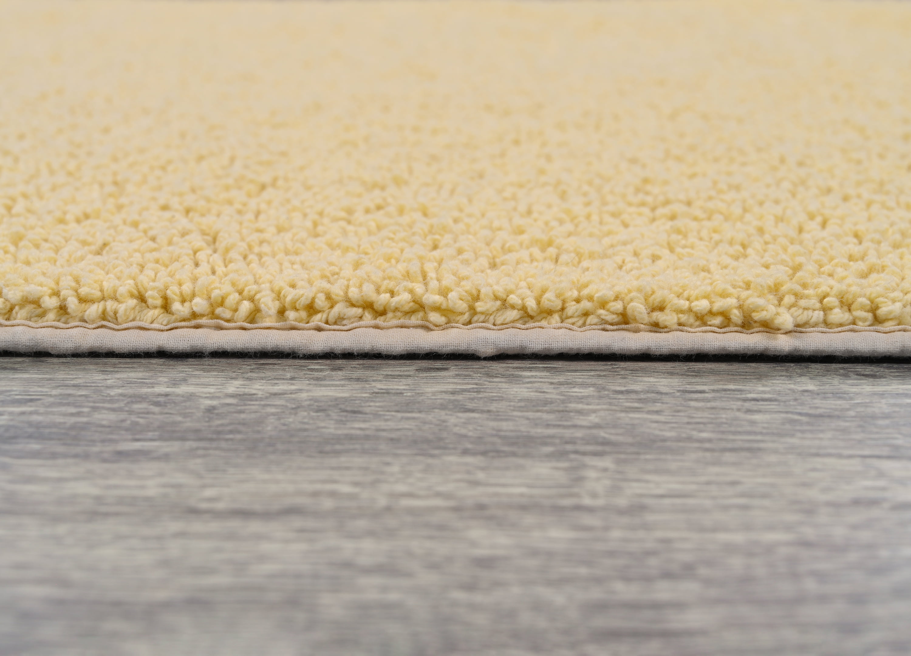 Garland Rug Queen Cotton Washable Cotton Soft Yellow Bath Runner, 22" x 60"