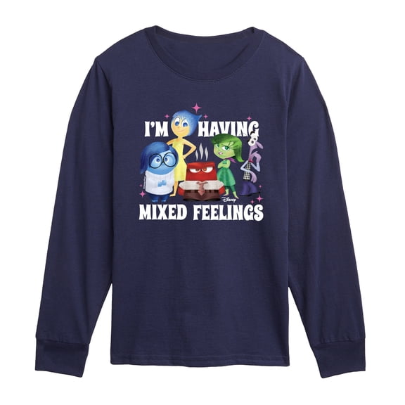Inside Out - Mixed Feelings - Toddler Boys Long Sleeve Graphic T-Shirt
