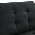 thumbnail image 2 of Comfort Stretch 116'' Black Velvet L Shape Modular Sectional Sofa, DIY Combination Sofa,  Sectional Sofa Couch Set with Storage Large Space，5 Seater Furniture Sets for Living Room, 2 of 11