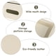 thumbnail image 3 of Funda rectangular para caja de pañuelos con bandeja de almacenamiento, soporte de cuero para caja de pañuelos faciales para baño, mesa de oficina, encimera, mesita de noche y más, 3 of 5