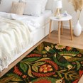 thumbnail image 2 of JML Non-Slip Microfiber & Rubber Doormat - Soft Entryway Rug for Home/Office (20"x32") - Easy Clean Door Mat for Indoor/Outdoor Use, Dark Floral and Birds, 2 of 5