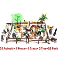 thumbnail image 2 of Juego de 52 figuras de animales de juguete Kimicare para niños con accesorios, 2 of 7