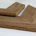 thumbnail image 6 of Ekena Millwork 11"W x 12"H x 3/4"D Vintage Farmhouse 3 1/2" Chevron, Barnwood Decor Collection, Weathered Brown, 6 of 17