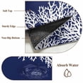 thumbnail image 6 of 6'x9' Area Rugs, Coastal Coral Indoor Outdoor Area Rug for Living Room Bedroom, Navy Blue Ocean Marine Nautical Beach Washable Bathroom Rugs Kitchen Floor Carpet Mats Home Decor Aesthetic, 6 of 8