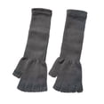 thumbnail image 1 of sweethay 1 par de guantes sin dedos Accesorio de ropa simple Cubierta de mano de punto Cubiertas elásticas de medio dedo Guante largo para Type3 NO3, 1 of 6